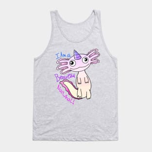 Derpy Narwhal Axolotl Tank Top